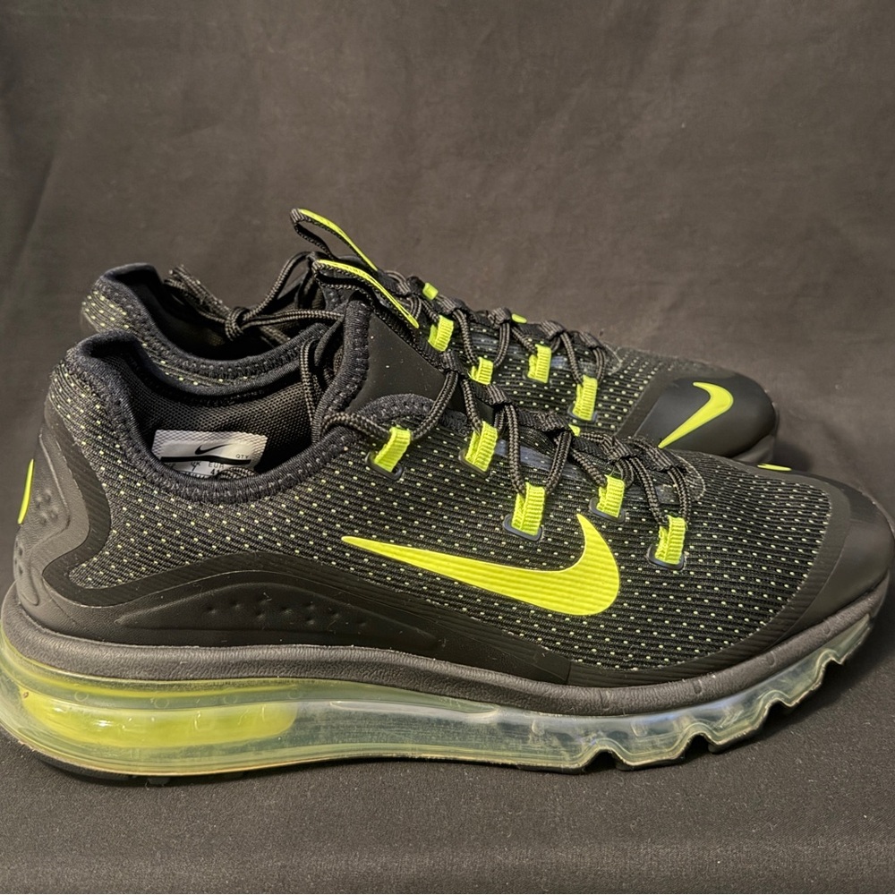 Nike Air Max More Black Volt Men’s Size 8 AR1944-001